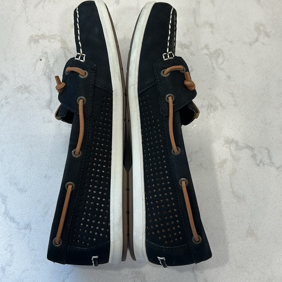 Sperry Top Sider Black Moccasin Boat Shoes - Picture 7 of 16